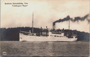 Sweden Stockholm Rederi Aktiebolag Svea Turbinangaren Ragne Vintage RPPC C111