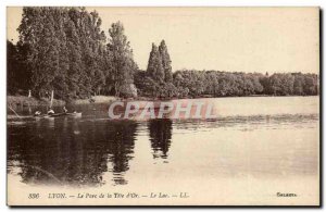 Lyon - The Tete Park D & # 39Or - Old Postcard