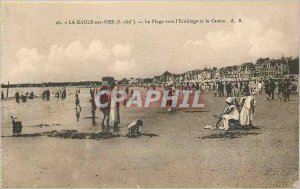 Old Postcard La Baule Sea (L I) to the Hermitage Beach and Casino