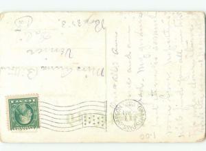 Pre-Linen Comic TWO MEN SHAKING HANDS AB8887