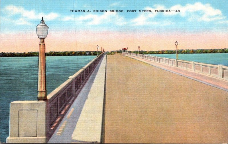 Florida Fort Myers The Thomas A Edison Memorial Bridge