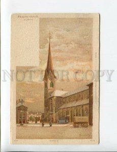 3173710 SWITZERLAND ZURICH Fraumunster Vintage litho postcard