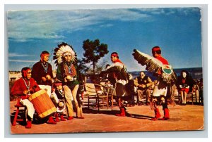 Vintage 1960's Postcard Hopi Indian Dancers Grand Canyon Arizona