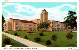 Kansas Wichita North Wichita High School Curteich