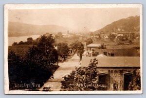 J87/ New Cumberland West Virginia RPPC Postcard c1910 Birdseye Store Home 431