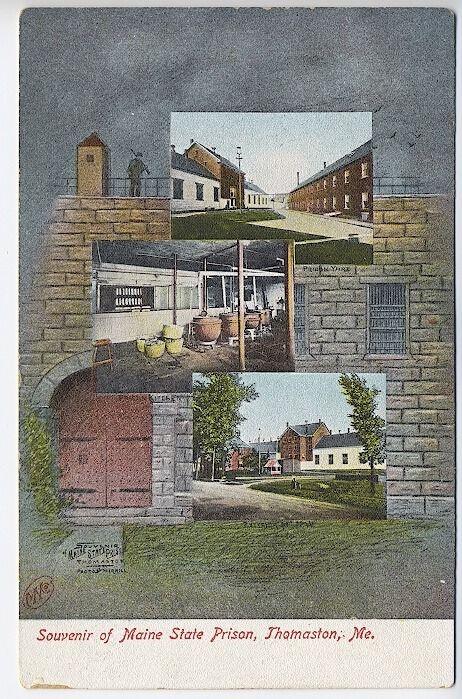 Thomaston ME Maine State Prison Multi-View Postcard