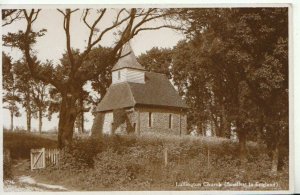 Sussex Postcard - Lullington Church (Smallest in England) - Real Photo - TZ11707