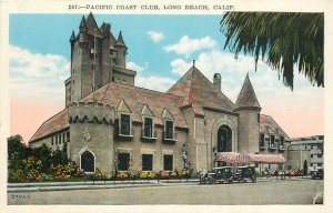 Postcard 920s California Long Beach Pacific Coast Club autos Kashower CA24-3487