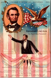Abraham Lincoln Centennial Souvenir Embossed