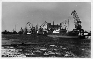 Postcard RPPC Finland Docks Log Pond 23-3308