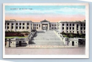 University of Havana Cuba UNP Unused WB Postcard L14
