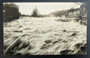 Mint Vintage Springfield Vermont High Water March 28 1913 Real Picture Postcard