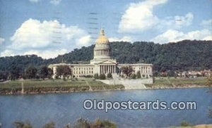 Charleston, West Virginia, WV State Capital USA 1957 postal used 1957