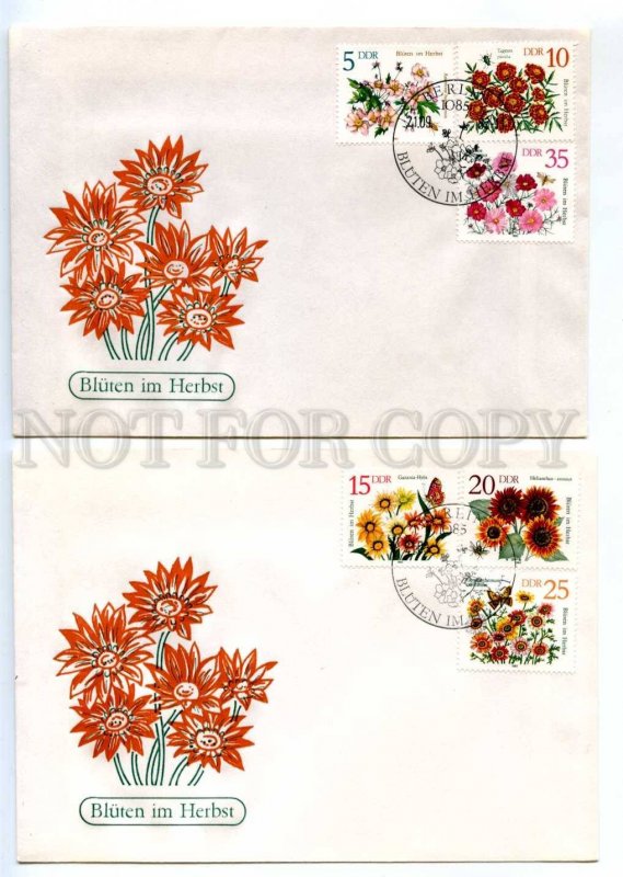 417280 EAST GERMANY GDR 1982 First Day covers Flowers