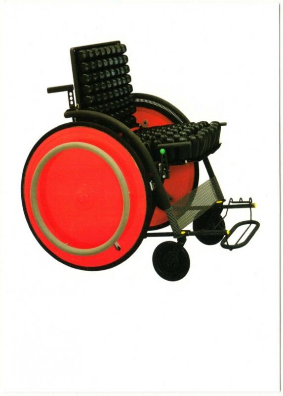 Carna Folding Wheelchair by Kazuo Kawasaki Japanese Modern Design Postcard