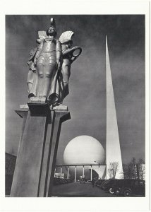 Trylon Perisphere and Statue at 1939 New York World's Fair Modern Postcard