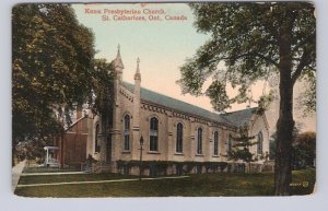 Knox Presbyterian Church, St Catharines, Ontario, Antique Postcard
