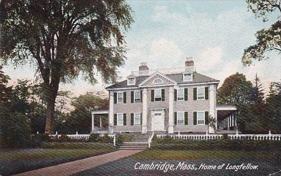 Massachusetts Cambridge Home Of Longfellow