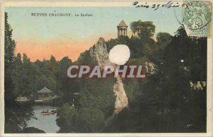 Old Postcard Paris Buttes Chaumont The Rock