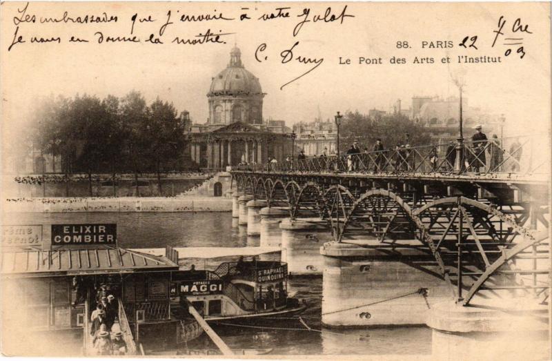 CPA Paris 6e Paris-Le Pont des Arts et l'Institut (312692)