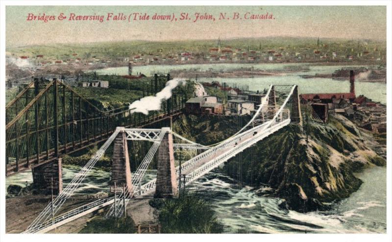 12145  New Brunswick  St.John 1906   Reversing Falls Bridge