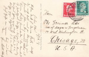 381833-Germany, Thuringia, Lauscha, RPPC, Panorama View