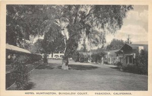 Pasadena California 1930s Postcard Hotel Huntington Bungalow Court