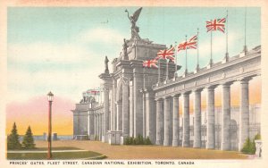 Vintage Postcard Prince Gates Fleet Street Canadian National Exhibition Toronto