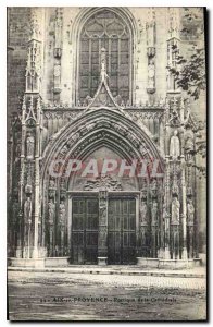 Old Postcard Aix en Provence Cathedrale