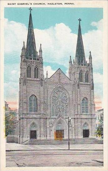 Pennsylvania Hazleton Saint Gabriel's Church 1929