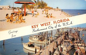 Greetings From Key West Southernmost City of the USA - Key West, Florida FL  