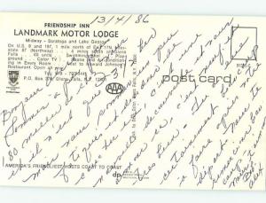 Pre-1980 MOTEL SCENE Glens Falls - Lake George New York NY G7437