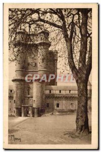 Vincennes - Chateau Le Donjon l & # 39un of the finest in France-Old Postcard