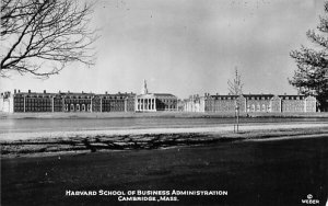Harvard School of Business Administration in Cambridge, MA Real Photo.