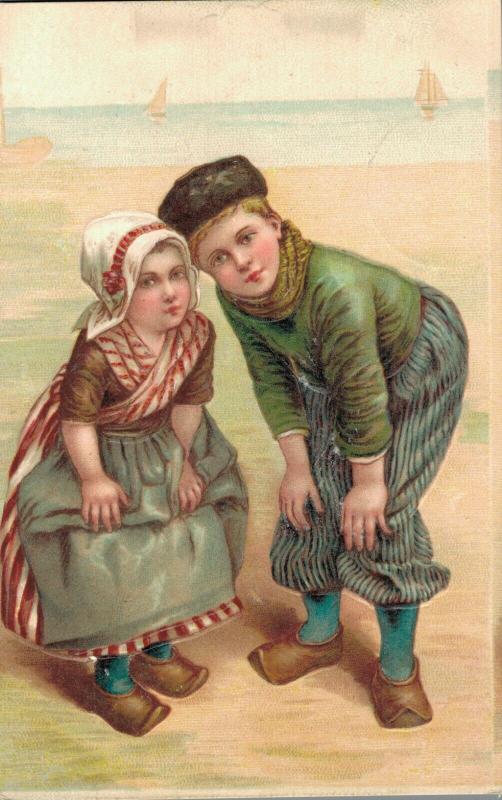 Two Children Dutch clothing wear 02.85