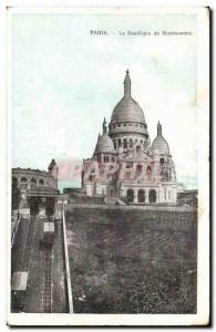 Paris Postcard Old Basilica of the sacred heart Montmartre