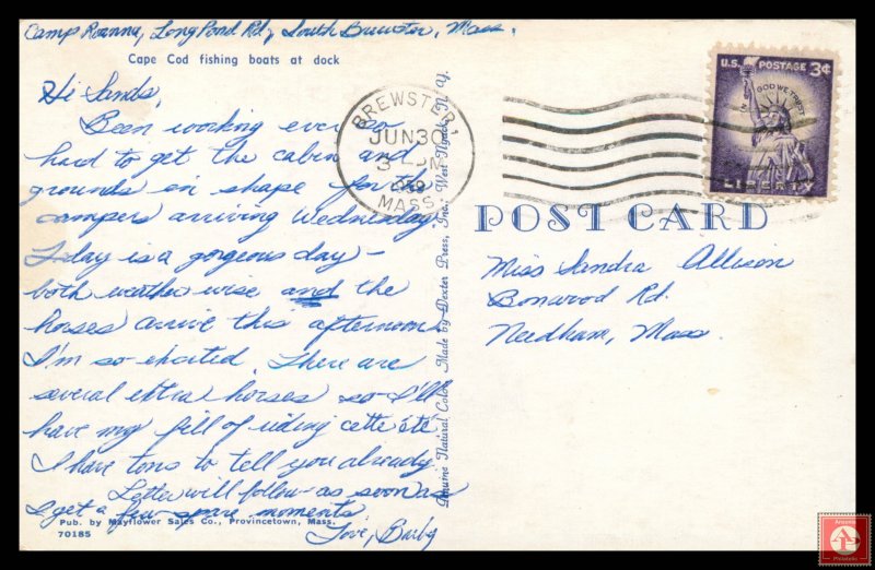 Cape Cod Fishing Boats at Dock, Mass