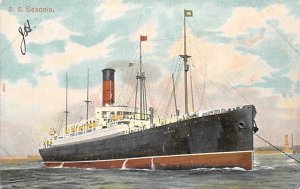 SS Saxonia Cunard Line Ship Unused 