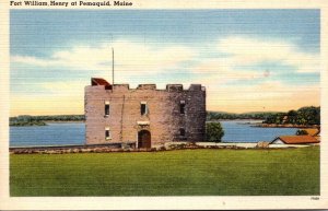 Maine Pemaquid Beach Fort William Henry