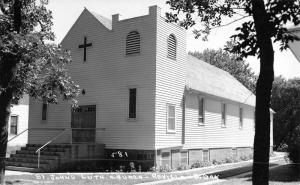 Reville South Dakota St Johns Lutheran Church Real Photo Antique Postcard K98728