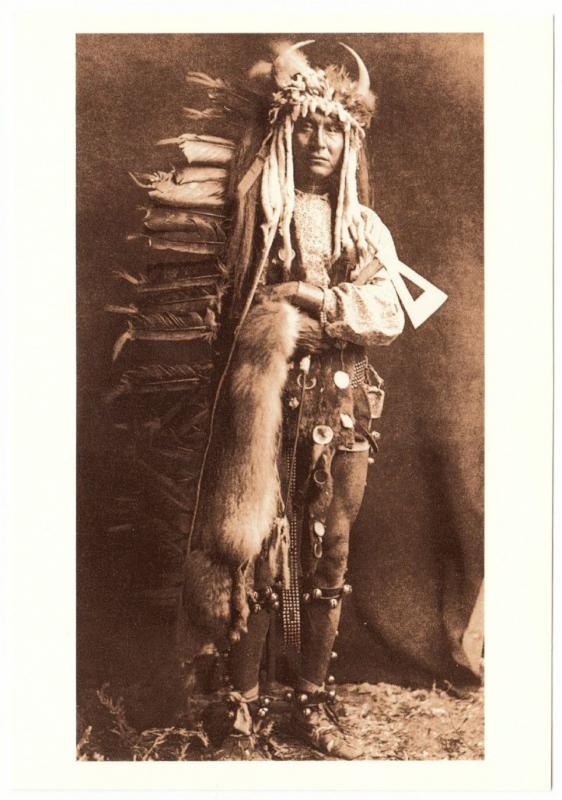 Iron Breast Piegan Blackfoot In C1900 Native American Modern Postcard Topics Cultures 