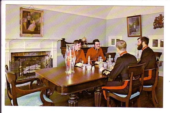 Military Officers Enjoying Liqueur, Old Fort Henry Interior, Kingston, Ontario