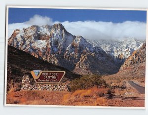 M-147110 Snow Covered Wilson Cliffs at Red Rock Canyon Recreation Lands Nevada