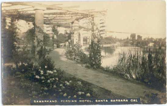 RPPC Samarkand Persian Hotel, Santa Barbara, California, CA, 1927