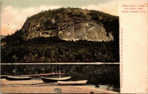 White Horse Ledge Echo Lake North Conway NH New Hampshire Antique Postcard UDB  