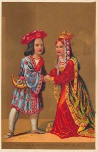 Prince & Princess Casiez & Bourgeois 3 x 4.5 Trade Card