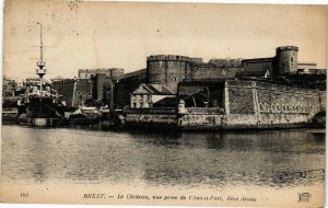 CPA BREST - Le Chateau vue prise de l'Avant-Port Rive droite (194212)