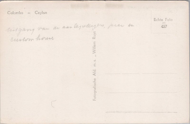 Ceylon Colombo Sri Lanka Vintage RPPC C089