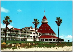 Hotel Del Coronado California Looking At The Hotel Del From Oceanside Postcard