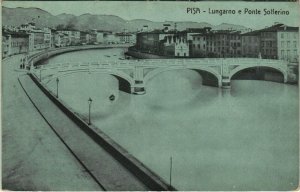 CPA Pisa Lungarno e Ponte Solferino ITALY (805261)